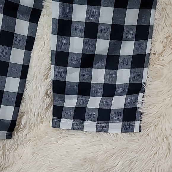 Joe Fresh, Black and White Checkered, Kids, Pajama Pants, Boy's, Size 6/7 - Picture 4 of 7
